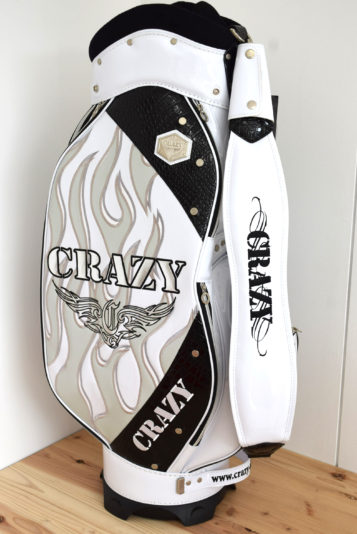 CRAZY クレイジー ドクロ キャディバッグ ホワイト 限定品 2015年モデル