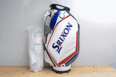 新しいスタイル 10型 HK☆SRIXON 大口 ホワイト/レッド キャディバッグ