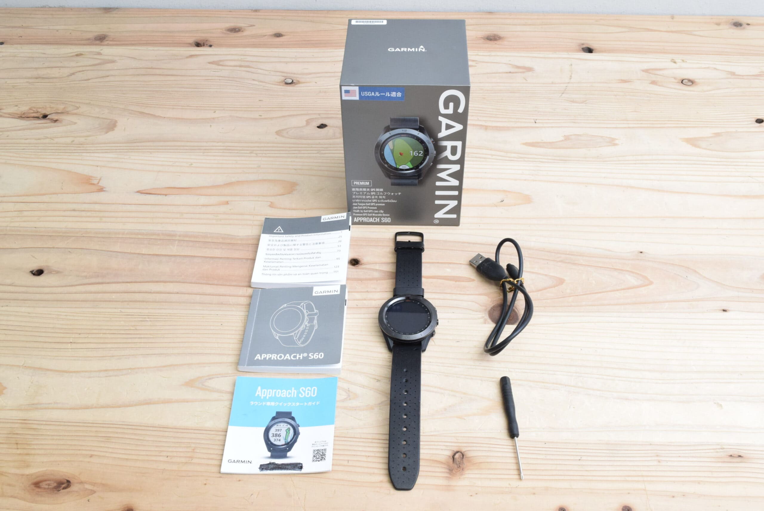 GARMIN ガーミン Approach S60 Premium ブラック ゴルフウォッチの買取 ...